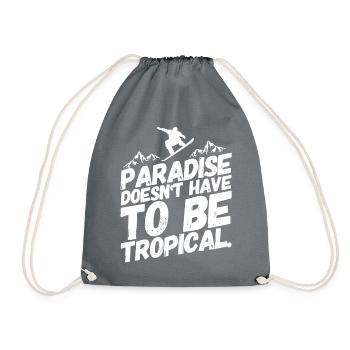 Snowboard Snowboard Snowboarder Paradise - Sac de sport léger - gris - Devant