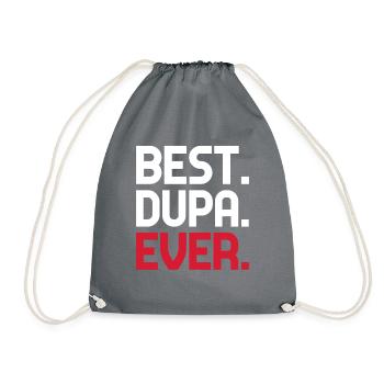 Dupa Polish Poland Polska Best Dupa Ever Saying - Drawstring Bag - grey - Front