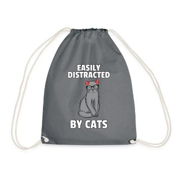 Chat Chaton Doux Drôle Cadeau Maine Coon - Sac de sport léger - gris - Devant
