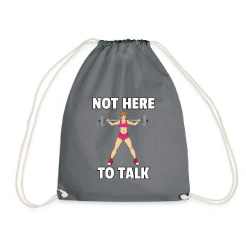 Sport Fitness Sportif Entraînement Cadeau Amusant - Sac de sport léger - gris - Devant