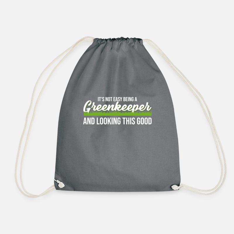 Greenkeeper Golfwart Wart Golfplatz - Turnbeutel - Grau