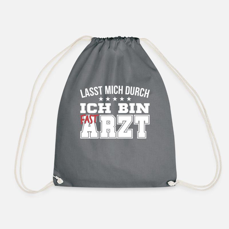 Fast Arzt - Turnbeutel - Grau