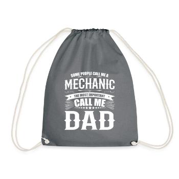 Certaines personnes m'appellent un mécanicien - Cadeau de mécanicien - Sac de sport léger - gris - Devant