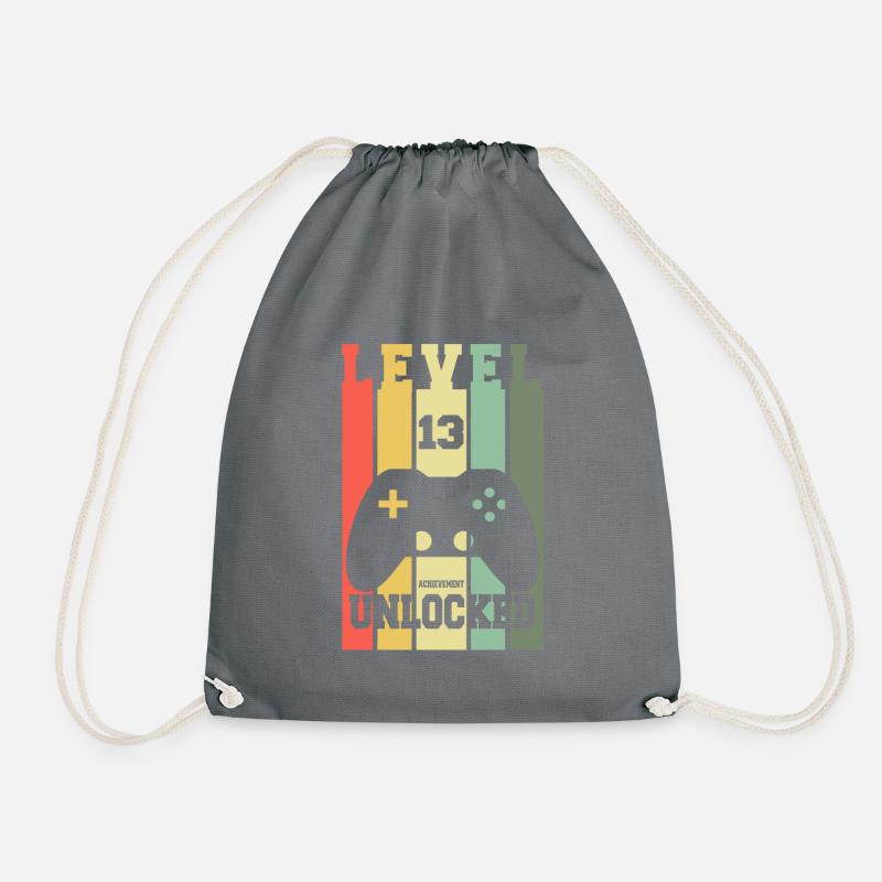 Niveau 13 Achievement Design 13e anniversaire débloqué - Sac de sport léger - gris