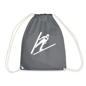 Cavalier de ski - Sac de sport léger - gris - Devant