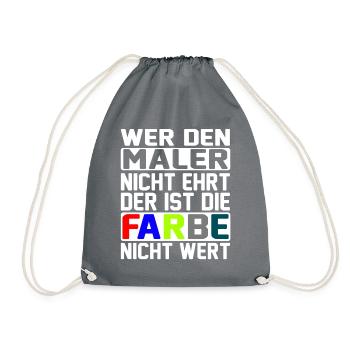 Handwerker Maler - Turnbeutel - Grau - Vorne