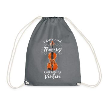 Joueur de violon violon violon disant thérapie - Sac de sport léger - gris - Devant
