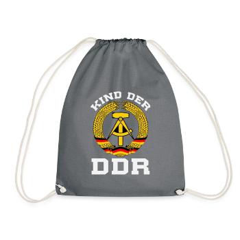 Kind Der DDR - Turnbeutel - Grau - Vorne
