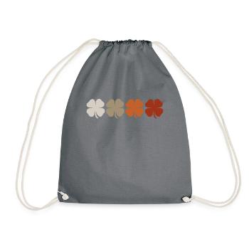 Trèfle vintage - Sac de sport léger - gris - Devant