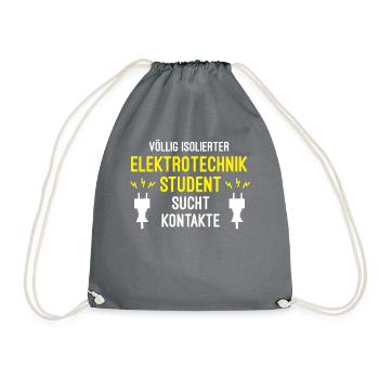 Elektrotechnik Uni - Turnbeutel - Grau - Vorne
