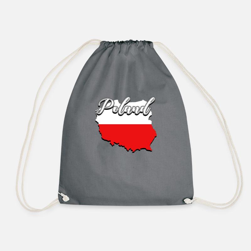 Pologne - Sac de sport léger - gris