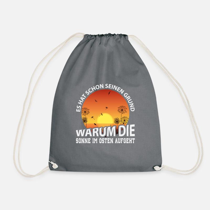 DDR Ossi Geschenk - Turnbeutel - Grau