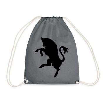 Taureau, taureau - Sac de sport léger - gris - Devant