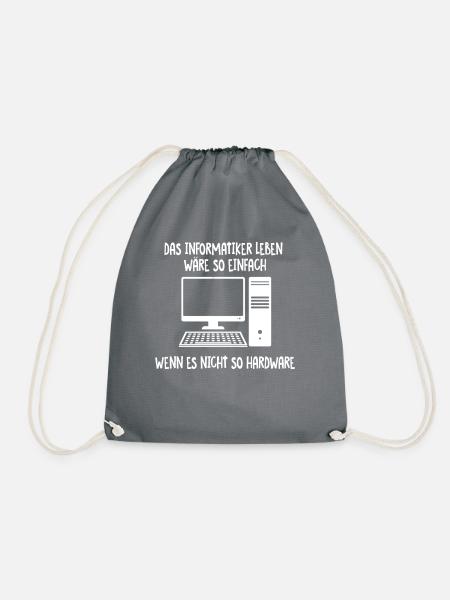Informatiker Spruch - Turnbeutel - Grau