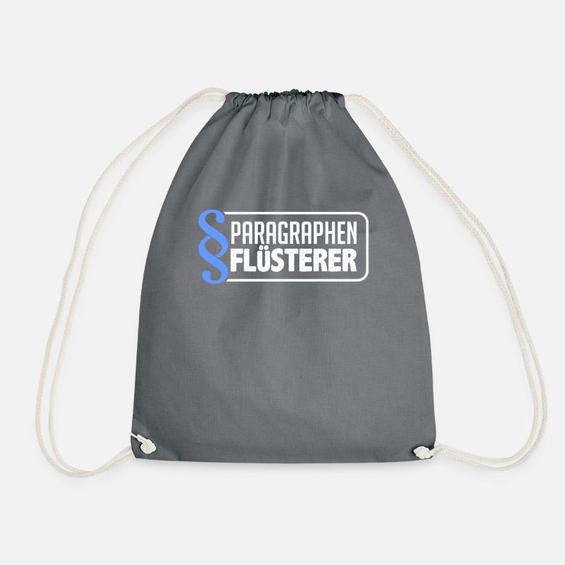 Paragraphen Flüsterer - Turnbeutel - Grau