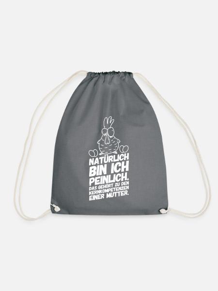 Mutter Mama Lustige Sprüche - Turnbeutel - Grau