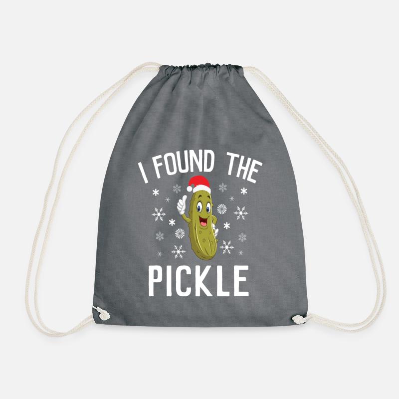 I Found the Christmas Pickle - Turnbeutel - Grau