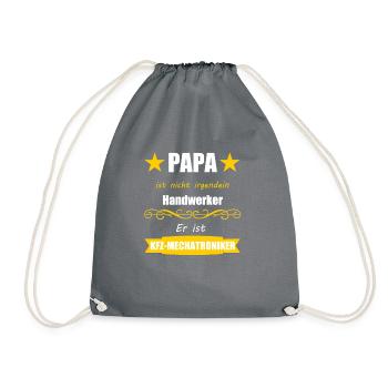 KFZ-Mechatroniker Papa der beste Automechaniker - Turnbeutel - Grau - Vorne