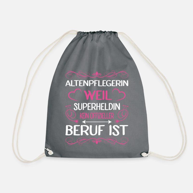 Altenpflegerin Altenpfleger Pfleger Pflegehelfer - Turnbeutel - Grau