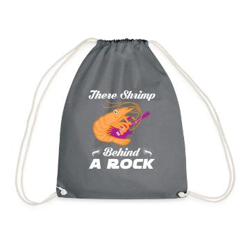 Shrimp Shrimp Gift Languste Fastnacht - Drawstring Bag - grey - Front