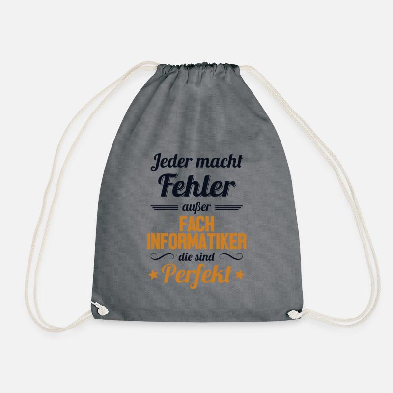 Fachinformatiker sind Perfekt Fachinformatiker - Turnbeutel - Grau