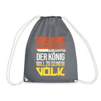 Hobbyimker Imker Bienen Flüsterer Imkern Honig - Turnbeutel - Grau - Vorne