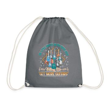 Guitariste musicien guitariste guitariste sort - Sac de sport léger - gris - Devant
