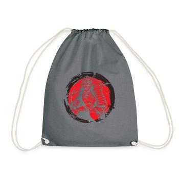 Guerrier samouraï japonais - Japan Lover - Bushido - Sac de sport léger - gris - Devant