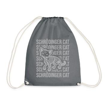 Schrödinger chat geek geek physicien science - Sac de sport léger - gris - Devant
