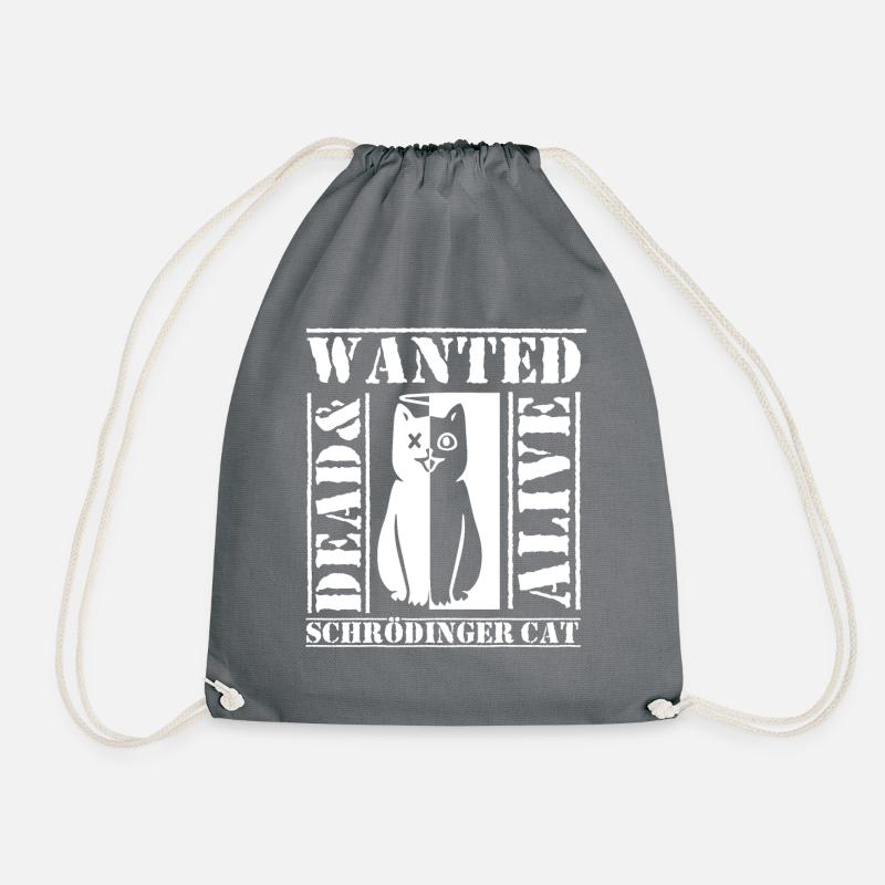 Schrödinger chat geek geek physicien science - Sac de sport léger - gris