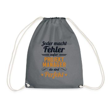 Projektmanager sind Perfekt IT-Projektleiter - Turnbeutel - Grau - Vorne