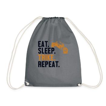 Manger Dormir Tricycle Répéter Tricycle Moto - Sac de sport léger - gris - Devant