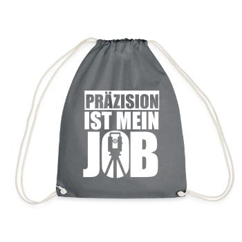 Vermesser Vermessungstechniker - Turnbeutel - Grau - Vorne