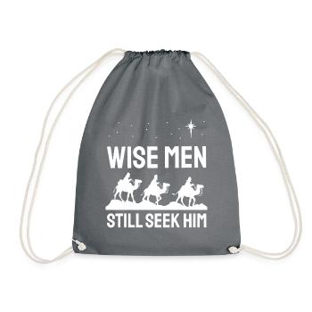 Weisen Jesus Christliches Christentum Geschenk - Turnbeutel - Grau - Vorne