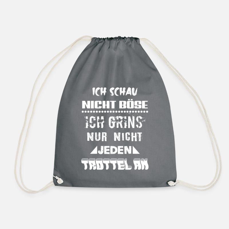 Nicht Böse Lustiger Spruch - Turnbeutel - Grau
