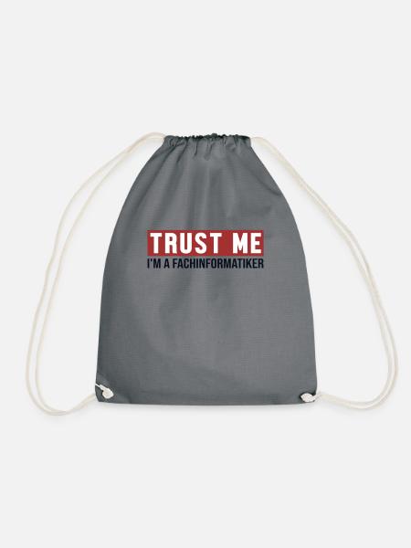 Trust Me I'm Fachinformatiker Fachinformatiker - Turnbeutel - Grau