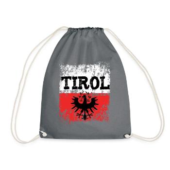 Tirol Adler Vintage Retro Look - Turnbeutel - Grau - Vorne