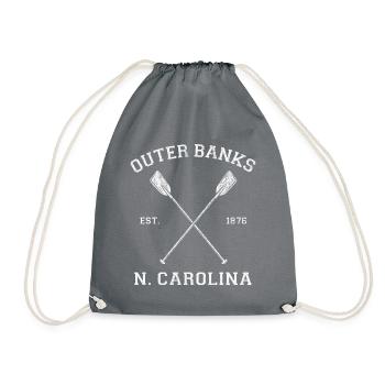 Outer Banks North Carolina Urlaub - Turnbeutel - Grau - Vorne
