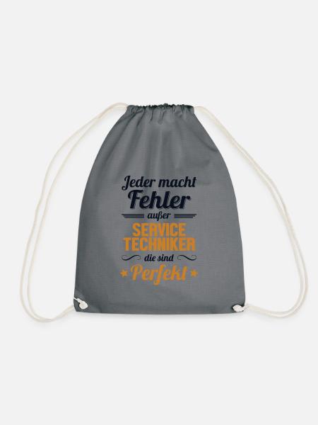 Servicetechniker sind Perfekt Techniker - Turnbeutel - Grau