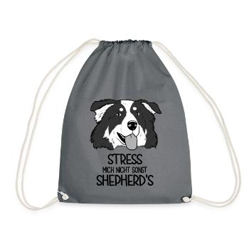 Aussie Stress Mich Nicht Sonst Shepherd's - Turnbeutel - Grau - Vorne