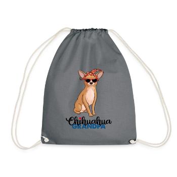 Chihuahua Grand-père Chihuahua Opa - Sac de sport léger - gris - Devant