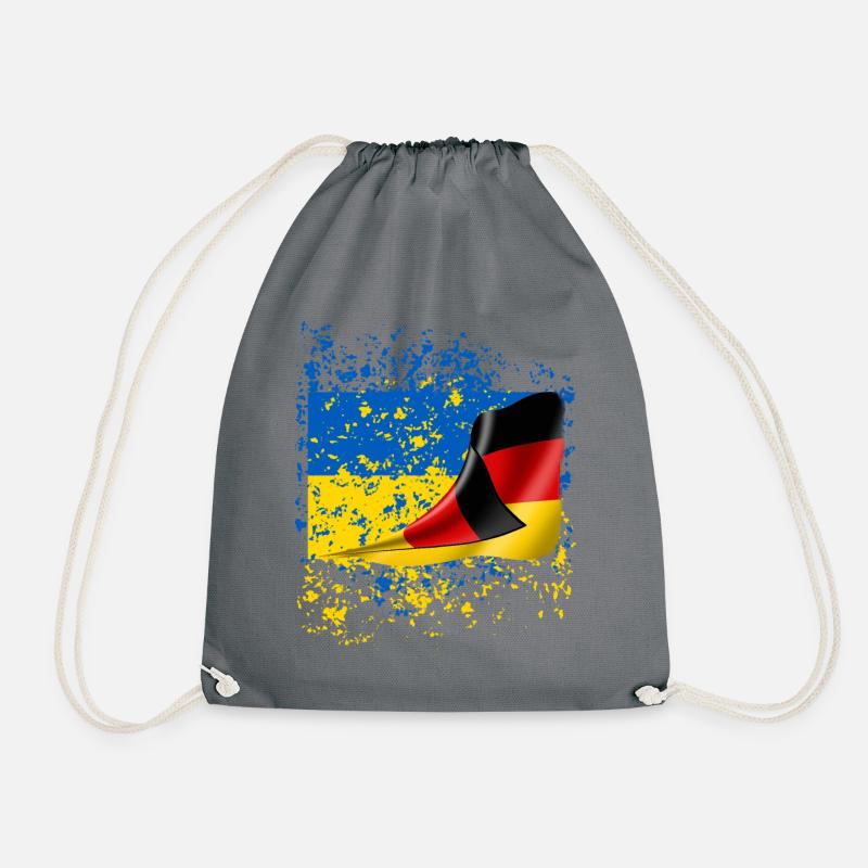 Ukraine Drapeau des amis allemands - Sac de sport léger - gris