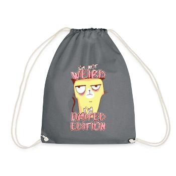 Annoyed Cartoon Cat - Édition limitée - Dicton - Sac de sport léger - gris - Devant