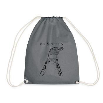 Emperor Sea Bird King Penguin Lover Penguin - Drawstring Bag - grey - Front