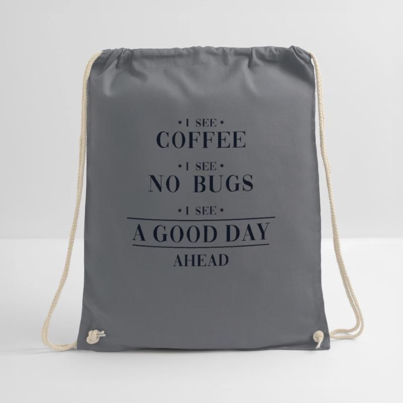 Coffee No Bugs Good Day Developer Coder Turnbeutel