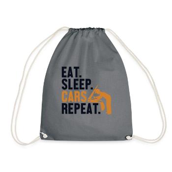 Eat Sleep Cars Repeat Mécanicien automobile - Sac de sport léger - gris - Devant