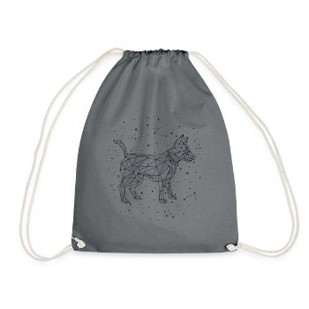Constellation Dog Mâle Quadrupède Wauwau Chien - Sac de sport léger - gris - Devant