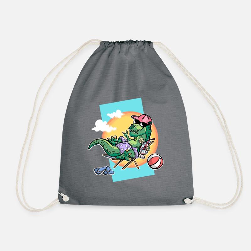 Rex on the Beach - Drawstring Bag - grey
