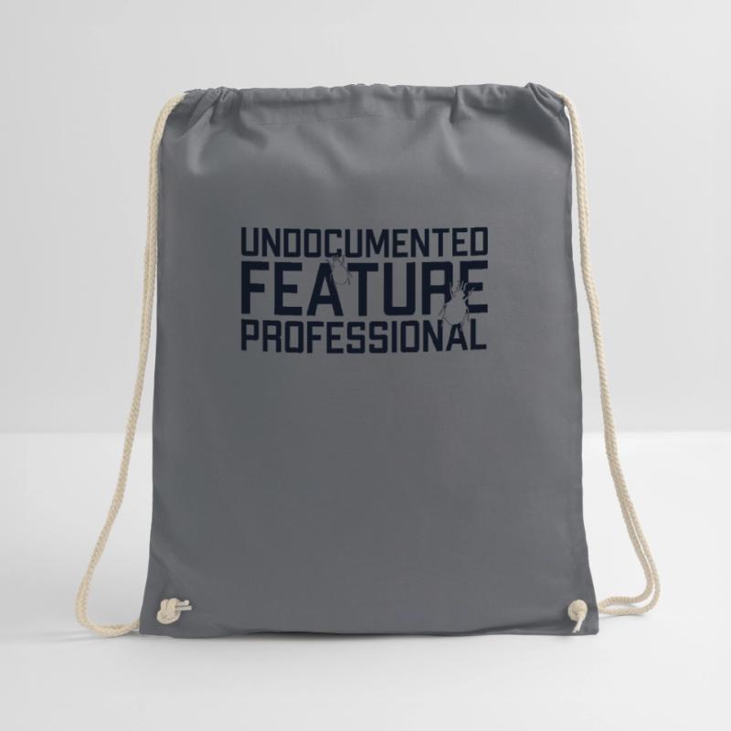 Undocumented Feature Professional Coder Software Drawstring Bag