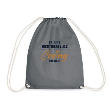 Plus important que le codage Ingénieur logiciel - Sac de sport léger - gris - Devant